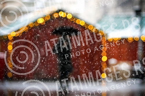 Snow in Belgrade.Sneg u Beogradu.