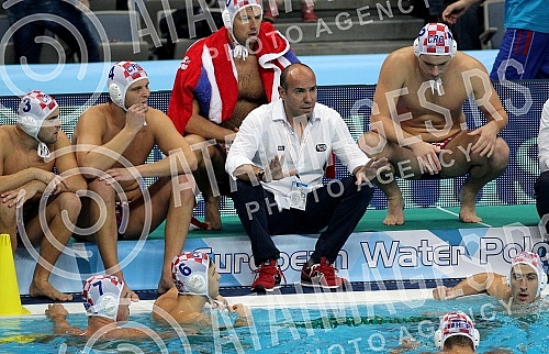Evropsko prvenstvo u vaterpolu (European waterpolo championships - 32nd for men and 16th for women) Hrvatska - Srbija (Croatia vs Serbia - men).