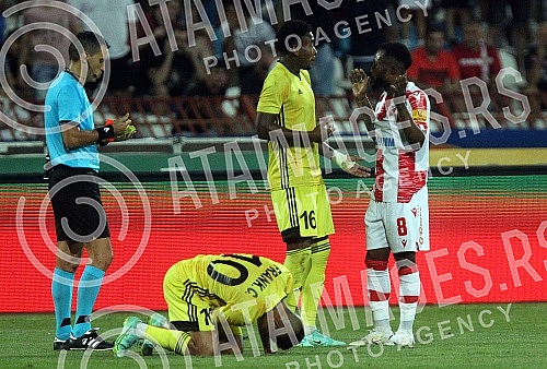 The first match of the third round of qualifications for the Champions League between FC Red Star and FC Seriff was played at the Rajko Mitic Stadium.Prva utakmica treceg kola kvalifikacija za Ligu sampiona izmedju FK Crvene zvezde i FK Serifa odig