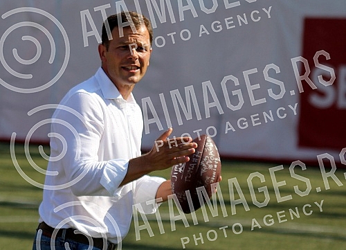 Final four Belgrade Europe Champions League odrzan na stadionu Vozdovcz (TC Stadion) u Beograd. Prva polufinalna utakmica izmedju SBB Vukovi (Belgrade/Serbia) i London Blitz (Great Britain).