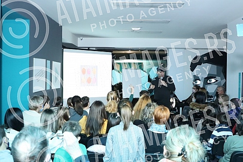 Well-known and award-winning children's book writer Uros Petrovic, one of the best IQ X solvers in the world, former president of Mensa and the Museum of Illusions, hosted a creative interactive evening.Poznati i nagradjivani pisac knjiga za decu -