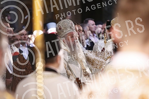 His Holiness Patriarch of Serbia Mr. Porfirije and His Beatitude Archbishop of Ohrid and Macedonia Mr. Stefan, together with all the hierarchs of the Serbian Orthodox Church and the Macedonian Orthodox Church - Ohrid Archbishopric, served the Holy Hi His Holiness Patriarch of Serbia Mr. Porfirije and His Beatitude Archbishop of Ohrid and Macedonia Mr. Stefan, together with all the hierarchs of the Serbian Orthodox Church and the Macedonian Orthodox Church - Ohrid Archbishopric, served the Holy Hi