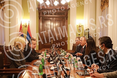 The President of the National Assembly of the Republic of Serbia Ivica Dacic met with the Minister of Foreign Affairs of the Republic of Turkey Melvut Cavusoglu.Predsednik Narodne skupstine Republike Srbije Ivica Dacic sastao se sa ministrom spoljn