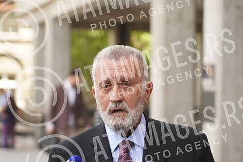 Branislav Tapuskovic, a lawyer for the arrested former deputy head of the Service for the Fight against Organized Crime, Goran Papic, is leaving the Higher Public Prosecutor's Office after hearing Minister Nebojsa Stefanovic.Branislav Tapuskovic, a