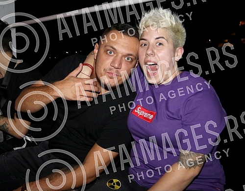 Performance of Nenad Sindjelic - Gasttozz held on raft Freestyler.Nastup Nenada Sindjelica - Gastoza na splavu Freestyler.