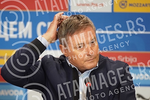 Press conference of the selector of the A team of the Serbian national football team Dragan Stojkovic on the occasion of the announcement of the list of players he is counting on in the upcoming two matches (Qatar, friendly, November 11 Rajko Mitic S