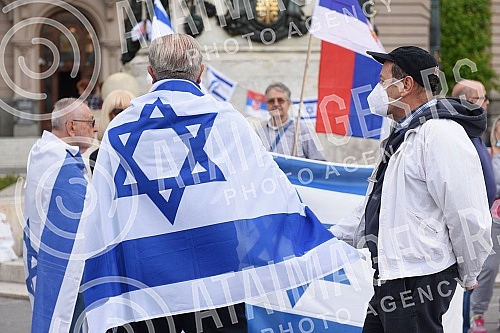 The Jewish community of Zemun held a rally 