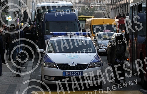 Funs of Liverpool in Belgrade before the football match FK Crvena zvezda vs FC Liverpool.Navijaci Fudbalskog kluba Liverpul u Beogradu pred utakmicu FK Crvena zvezda - FC Leverpul.