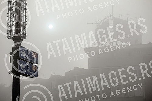 Foggy morning  in Belgrade.Maglovito jutro u Beogradu.