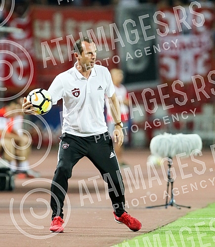 UEFA Champions League qualification match between FK Crvena Zvezda and FC Spartak Trnava held at Rajko Mitic stadium. Utakmica kvalifikacija Lige Sampiona izmedju FK Crvena Zvezda i FK Spartak Trnava odigrana na stadionu Rajko Mitic. 