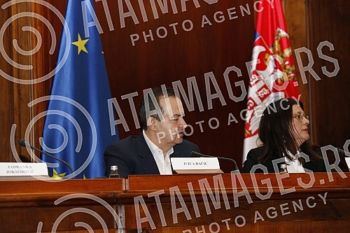 The plenary session of the National Convention on the EU was held in the House of the National Assembly.Plenarna sednica Nacionalnog konventa o EU odrzana je u Domu narodne skupstine.