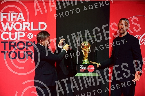 On its way through numerous countries of the world, the FIFA World Cupâ¢ Trophy Tour by Coca-Cola is staying in Belgrade, and on that occasion a press conference was organized in the BelExpo center with the presence of world and domestic football le