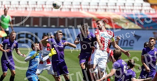 Training match between FC Red Star and FC Graficr played at the Rajko Mitic stadium.
Trening utakmica FK Crvena zvezda i FK Graficar odigrana na stadionu Rajko Mitic. Training match between FC Red Star and FC Graficr played at the Rajko Mitic stadium.
Trening utakmica FK Crvena zvezda i FK Graficar odigrana na stadionu Rajko Mitic.
