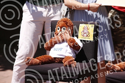 The Kreni-promeni movement and the Association for the Protection of Constitutionality and Legality organized a performance and a press conference in front of REM on the occasion of petitions to take away the frequency from Happy and Pink televisions The Kreni-promeni movement and the Association for the Protection of Constitutionality and Legality organized a performance and a press conference in front of REM on the occasion of petitions to take away the frequency from Happy and Pink televisions