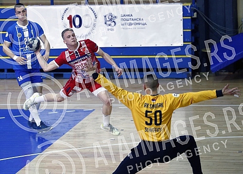 The match of the seventh round of the Arcus League play-offs between MRK Crvena zvezda Grundfos and RK Spartak was played in the Sumica hall.Utakmica sedmog kola plej-auta Arkus lige izmedju MRK Crvena zvezda Grundfos i RK Spartak odgrana je u sali