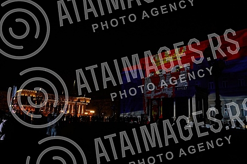 As of today, March 8, Novak Djokovic is officially the best tennis player in the world of all time, and in honor of that, a projection of footage with his best moves in his career so far will be shown on the facade of the Belgrade City Assembly build