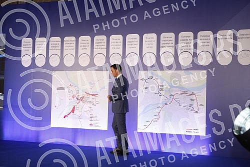 The contractual agreement for the Project of infrastructure construction and filling of the plateau for the metro depot in Makisko polje in Belgrade was signed in the ceremonial hall of the Old Palace.Ugovorni sporazum za Projekat izgradnje infrast