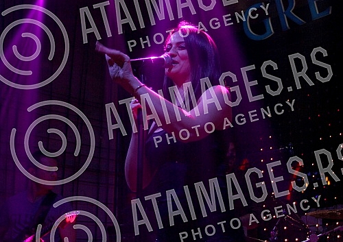Performance of Milica Pavlovic held in night club Gotik.Nastup Milice Pavlovic u nocnom klubu Gotik.