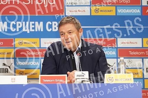 Press conference of the selector of the A team of the Serbian national football team Dragan Stojkovic on the occasion of the announcement of the list of players he is counting on in the upcoming two matches (Qatar, friendly, November 11 Rajko Mitic S