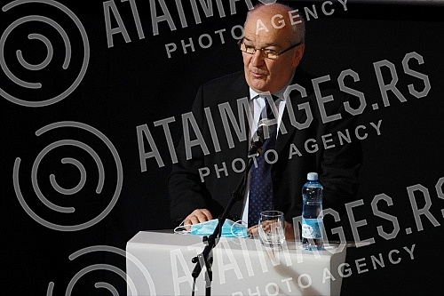 In the Kombank hall, the session of the Federation of Independent Trade Unions of Serbia, on the occasion of the SSSS Day.U Kombank dvorani sednica Saveza samostalnih sindikata Srbije, povodom Dana SSSS.
