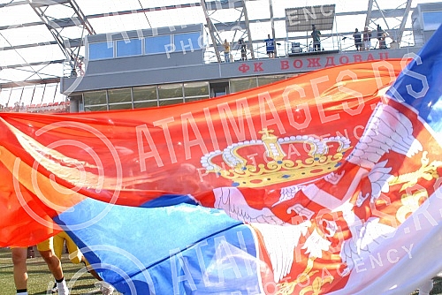 Final four Belgrade Europe Champions League odrzan na stadionu Vozdovac (TC Stadion) u Beograd. Finalna utakmica izmedju SBB Vukovi (Belgrade/Serbia) i Carlstad Crusaders(Sweden).