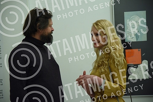 Exhibition of paintings by Helgi Thorgils Fridjonsson in the Chaos Gallery.Izlozba slika Helgi Thorgils Fridjonsson u galeriji Haos 