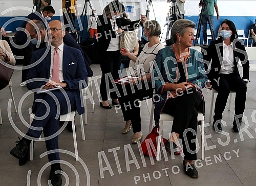 Visit of Ylva Johansson, European Commissioner for Internal Affairs and Migration, to the reception center in Obrenovac and a tour of the reconstructed facilities within the complex.Poseta Ilve Johanson, evropske komesarke za unutrasnje poslove i m