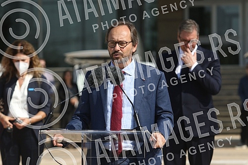 The President of the Republic of Serbia, Aleksandar Vucic, attended the handover of 26 specialized vehicles for the transport of vaccines and medical personnel procured with IPA 2020 funds through the EU Local Development Project (EU PRO PLUS), imple