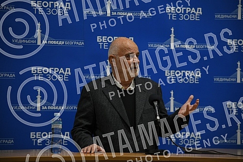 Candidate for mayor of Belgrade, Vladeta Jankovic, a tour of the capital and the presentation of the program of the newspaper 