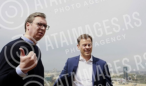 President of Republic of Serbia visit Belgrade Waterfront.Predsednik Republike Srbije Aleksandar Vucic posetio radove na Beogradu na vodi.