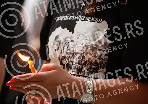 A memorial service was held in the Church of St. Mark, organized by the families of the missing and killed 