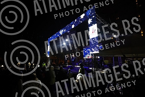 Performance of the music band Vampiri in the Student Park at the Winter Fest event, which was organized by the Youth Office of the City of Belgrade for the first time this winter.Nastup grupe Vampiri u Studentskom parku na manifestaciji Zimski fest