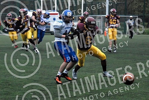 IFAF Liga sampiona americkog fudbala odigrana na Adi ciganliji izmedju SBB Vukova i Silverhawks iz Slovenije (Ljubljana/Slovenia).