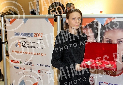 Promotion of Medals for European Championship indoor, which is scheduled from 3rd to 5th March in Kombank Arena.Promocija izgleda medalja za Prvenstvo Evrope u dvorani koje je na programu od 3. do 5. marta u Kombank areni. 