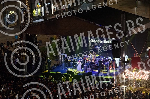 New Year's Eve at King Milan Square in Nis.Docek Nove godine na Trgu kralja Milana u Nisu.