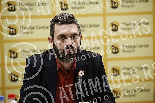 The press conference of the Coalition We Must, at which the program for labor and social rights was presented.Konferencija za novinare Koalicije Moramo na kojoj je predstavljen program za rad i socijalna prava.