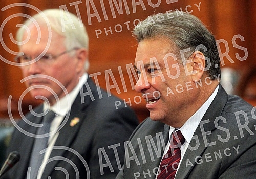 The Prime Minister of the Republic of Serbia, Ana Brnabic, met with the Deputy Assistant Secretary for European and Eurasian Affairs and the Special Envoy of the United States of America for the Western Balkans, Gabriel Escobar.
Predsednica Vlade Re The Prime Minister of the Republic of Serbia, Ana Brnabic, met with the Deputy Assistant Secretary for European and Eurasian Affairs and the Special Envoy of the United States of America for the Western Balkans, Gabriel Escobar.
Predsednica Vlade Re