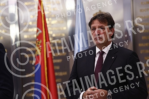 The ceremony marking the 20th year since the establishment of the Security and Information Agency (BIA) and the 123rd year since the establishment of the Department for Confidential Police Affairs was held in the ceremonial hall of the BIA.
Svecanos The ceremony marking the 20th year since the establishment of the Security and Information Agency (BIA) and the 123rd year since the establishment of the Department for Confidential Police Affairs was held in the ceremonial hall of the BIA.
Svecanos