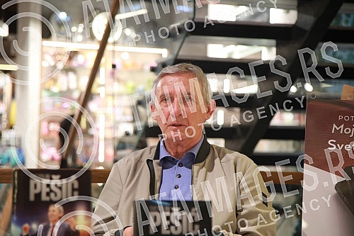 Basketball coach, selector of the Serbian national team Svetislav Pesic signed his autobiographical book 