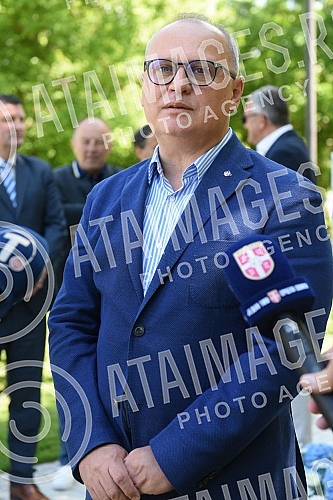 Unveiling of the memorial bust of Hugo Bulija in the SC of the Football Association of Belgrade on Ada Ciganlija.Otkrivanje spomen biste Hugu Buliju u SC Fudbalskog saveza Beograda na Adi Ciganliji.