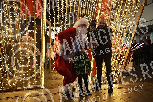 Atmosphere in the center of Belgrade on New Year's Eve.Atmosfera u centru Beograda uoci Nove godine.