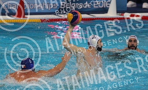 Evropsko prvenstvo u vaterpolu (European waterpolo championships - 32nd for men and 16th for women) Francuska - Malta (France vs Malta - men). 