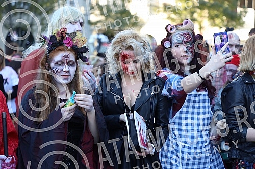 8. Belgrade Zombie Walk is an event organized as part of the 15th Festival of Serbian Fiction Film (October 29 - October 31, 2021), which takes place in the Hall of the Cultural Center.8. Beogradski zombie walk je manifestacija koja je organizovana