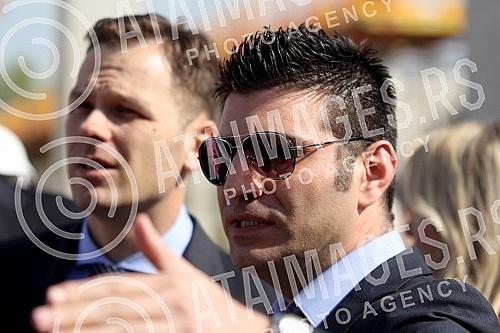 Visit to the construction of shopping center, 