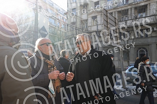 On the fourth anniversary of the murder of Oliver Ivanovic, citizens and opposition leaders gathered in front of the Presidency of the Republic of Serbia, and then went for a walk along the route to the Church of St. Mark under the slogan 