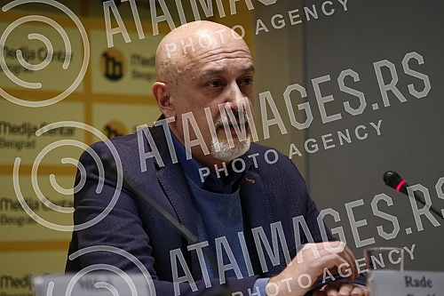 The press conference of the Coalition We Must, at which the program for labor and social rights was presented.Konferencija za novinare Koalicije Moramo na kojoj je predstavljen program za rad i socijalna prava.