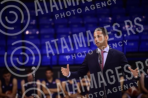 Belgrade basketball clinic Dusan Ivkovic, organized by the Association of Basketball Coaches of Serbia, is held at the Ranko Zeravica Sports Hall in New Belgrade.Beogradska kosarkaska klinika Dusan Ivkovic u organizaciji Udruzenje kosarkaskih trene