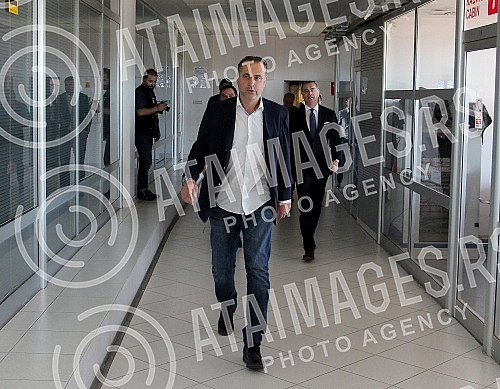 Promocija Miodraga Bozovica novog trenera, sefa Strucnog staba FK Crvena zvezda, odrzana na stadonu 