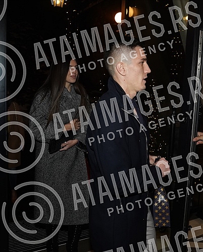 Singer Katarina Grujic and football player Marko Gobeljic became the parents of daughter Katja yesterday, and on that happy occasion, a celebration was held tonight at the Topciderac restaurant.