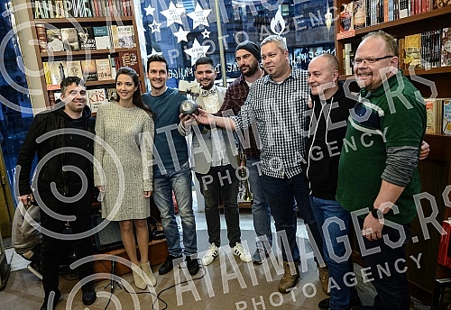 In the bookshop Academy was held ceremonial presenting MTV awards and promotion plate Group SARS.
U knjizari Akademija odrzano je svecano urucivanje MTV nagrade i promocija ploce grupe SARS. In the bookshop Academy was held ceremonial presenting MTV awards and promotion plate Group SARS.
U knjizari Akademija odrzano je svecano urucivanje MTV nagrade i promocija ploce grupe SARS.